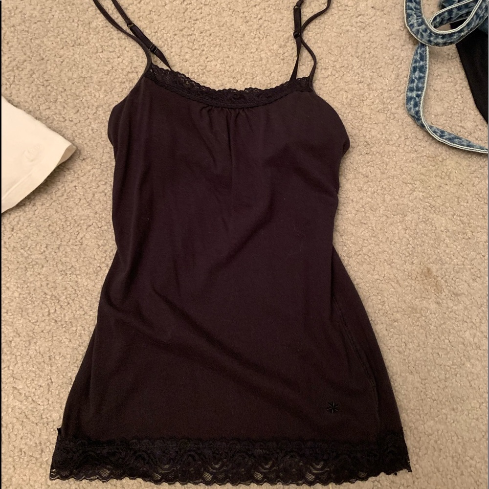 Black lace camisole!